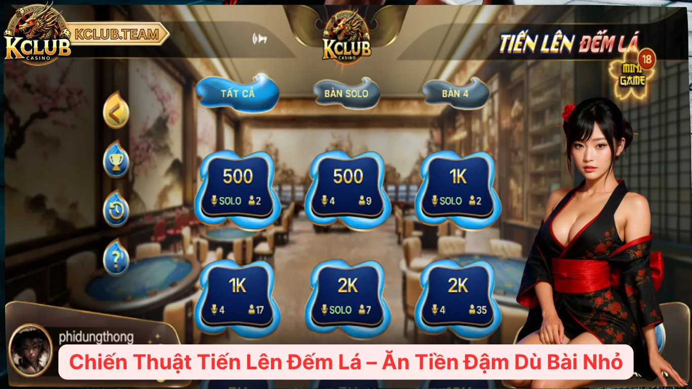 KClub 27vsrpq 🎮️ Cổng Game Bài Kclub Team Giải Trí Top 1 Châu Á 2025 11 Chiến Thuật Tiến Lên Đếm Lá – Ăn Tiền Đậm Dù Bài Nhỏ